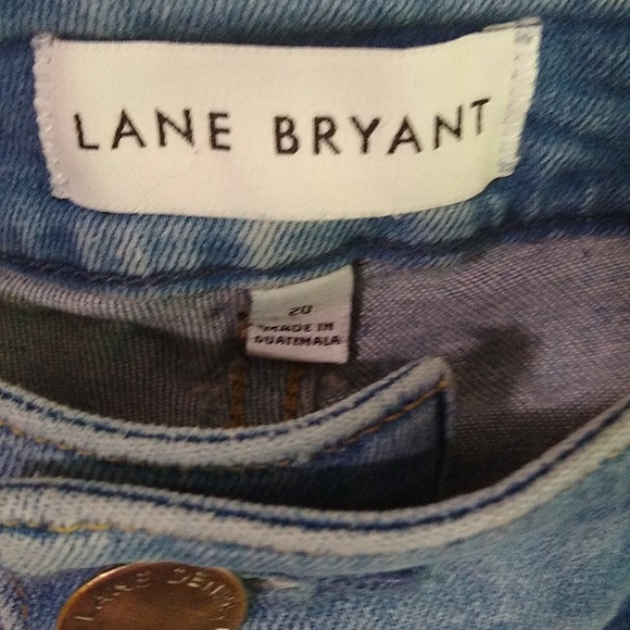 Lane Bryant light wash magic waistband cury fit High rise girlfriend straight 20 - Picture 5 of 11